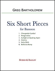 Six Short Pieces for Solo Bassoon P.O.D. cover Thumbnail